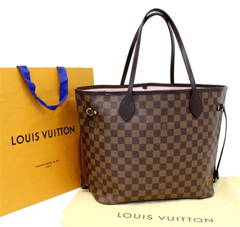 louis vuitton neverfull mm damier ebene rose ballerine|Louis Vuitton Damier Ebene satchel.